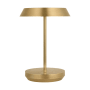 Visual Comfort Tepa 9" Tall Buffet Table Lamp Hand Rubbed Antique Brass