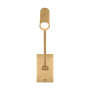 Visual Comfort Ponte 5" Tall LED Wall Sconce Natural Brass