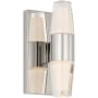 Visual Comfort Lassell 2 Light 6" Tall LED Bathroom Sconce Polished Nickel