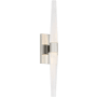 Visual Comfort Lassell 2 Light 16" Tall LED Bathroom Sconce Polished Nickel