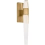 Visual Comfort Lassell 2 Light 11" Tall LED Bathroom Sconce Natural Brass