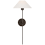 Visual Comfort Hackney 25" Tall Wall Sconce Bronze / Linen