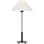 Visual Comfort Hackney 24" Tall LED Torchiere Table Lamp Bronze / Linen