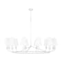 Visual Comfort Ziba 12 Light 48" Wide Chandelier Matte White
