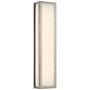 Visual Comfort Mercer 24" Long Box Light with White Glass by Thomas O'Brien Polished Nickel