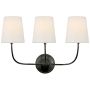 Visual Comfort Vendome 3 Light 14" Tall Wall Sconce Bronze