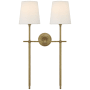 Visual Comfort Bryant 2 Light 26" Tall Wall Sconce Hand-Rubbed Antique Brass