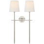 Visual Comfort Bryant 2 Light 26" Tall Wall Sconce Polished Nickel
