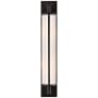 Visual Comfort Keeley 20-3/4" High Wall Sconce with White Glass Shade Bronze