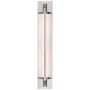 Visual Comfort Keeley 20-3/4" High Wall Sconce with White Glass Shade Polished Nickel