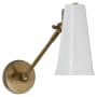 Visual Comfort Antonio 8-1/4" High Wall Sconce with Metal Shade Hand Rubbed Antique Brass