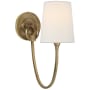 Visual Comfort Reed 13" Tall Wall Sconce Hand-Rubbed Antique Brass