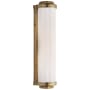 Visual Comfort Milton Road 15" Bath Light with White Glass by Thomas O'Brien Hand Rubbed Antique Brass