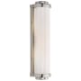 Visual Comfort Milton Road 15" Bath Light with White Glass by Thomas O'Brien Polished Nickel