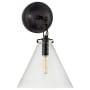 Visual Comfort Katie6 14-13/32" High Wall Sconce with Clear Glass Shade Bronze