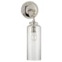 Visual Comfort Katie 16-1/4" High Wall Sconce with Seedy Glass Shade Polished Nickel