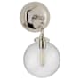 Visual Comfort Katie 12-1/2" High Wall Sconce with Seedy Glass Shade Polished Nickel