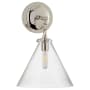 Visual Comfort Katie6 14-13/32" High Wall Sconce with Seedy Glass Shade Polished Nickel