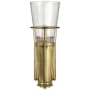 Visual Comfort Robinson 11-1/4" High Wall Sconce with Clear Glass Shade Hand Rubbed Antique Brass