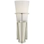 Visual Comfort Robinson 11-1/4" High Wall Sconce with White Glass Shade Polished Nickel