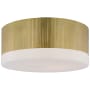 Visual Comfort Ace 17" Wide LED Flush Mount Drum Ceiling Fixture Hand-Rubbed Antique Brass