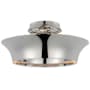 Visual Comfort Garland 15" Wide LED Semi-Flush Ceiling Fixture Polished Nickel