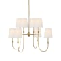 Visual Comfort Vendome 8 Light 36" Wide Chandelier Hand-Rubbed Antique Brass