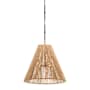 Visual Comfort Goodman 2 Light 24" Wide Pendant Bronze / Hand-Rubbed Antique Brass / Natural Abaca