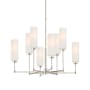 Visual Comfort Ziyi 8 Light 34" Wide Chandelier Polished Nickel