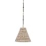 Visual Comfort Goodman 15" Wide Pendant Bronze / Hand-Rubbed Antique Brass / Ash