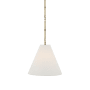 Visual Comfort Goodman 15" Wide Pendant Hand-Rubbed Antique Brass