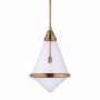Visual Comfort Gale 15" Pendant Light by Thomas O'Brien Hand Rubbed Antique Brass