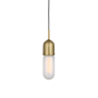 Visual Comfort Junio 4" Wide Mini Pendant Hand-Rubbed Antique Brass