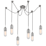 Visual Comfort Junio 6 Light Configurable Multi Light Pendant Polished Nickel