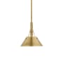 Visual Comfort Turlington 9" Wide Mini Pendant Hand-Rubbed Antique Brass