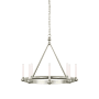 Visual Comfort Jeffery 30" Wide LED Chandelier Polished Nickel