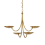 Visual Comfort Keira 30" Wide LED Chandelier Hand-Rubbed Antique Brass