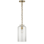 Visual Comfort Katie 7" Pendant Light by Thomas O'Brien Hand Rubbed Antique Brass