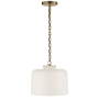 Visual Comfort Katie 12" Pendant Light by Thomas O'Brien Hand Rubbed Antique Brass