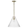 Visual Comfort Katie 15" Pendant Light by Thomas O'Brien Hand Rubbed Antique Brass