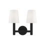 Visual Comfort Logan 2 Light 12" Tall Bathroom Sconce Aged Iron