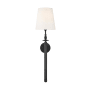 Visual Comfort Capri 28" Tall Bathroom Sconce Aged Iron