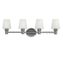 Visual Comfort Xavierre 4 Light 32" Wide Vanity Light Satin Nickel