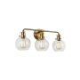 Visual Comfort Clara 3 Light 24" Wide Vanity Light Burnished Brass