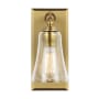 Visual Comfort Monterro 11" Tall Bathroom Sconce Burnished Brass