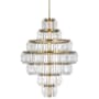 Visual Comfort Killarney 32" Wide LED Chandelier Natural Brass