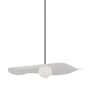 Visual Comfort Mahalo 28" Wide LED Pendant Matte White / Bronze