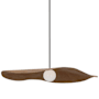 Visual Comfort Mahalo 40" Wide LED Pendant Bronze / Natural Oak