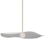 Visual Comfort Mahalo 40" Wide LED Pendant Hand-Rubbed Antique Brass / Matte White
