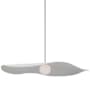 Visual Comfort Mahalo 40" Wide LED Pendant Polished Nickel / Matte White